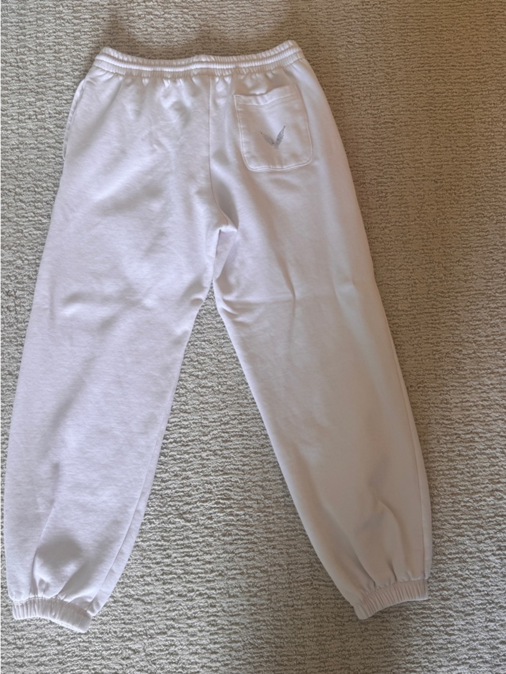 Victoria Secrets sWhite Jogger Sweatpants -new collection like new size Medium